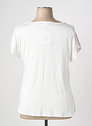 Top stretch manches courtes rose NURIA VILARDAGA femme