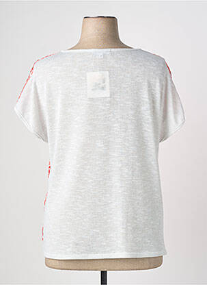 Top coupe fluide manches courtes orange NURIA VILARDAGA femme