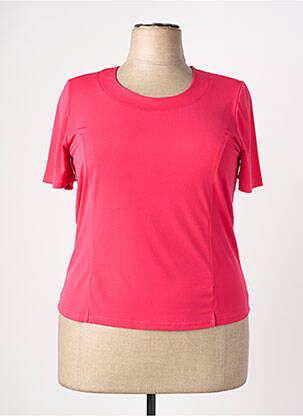 Top stretch manches courtes rouge NAYAT femme