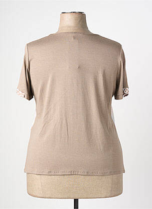 T-shirt imprimé fantaisie manches courtes marron NAYAT femme