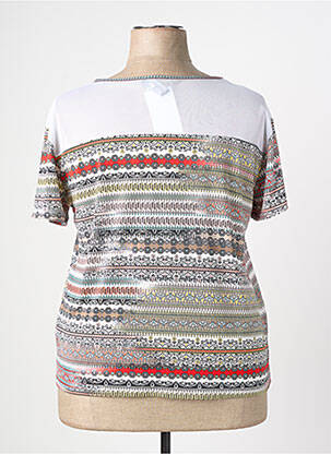 T-shirt imprimé fantaisie manches courtes rouge NURIA VILARDAGA femme