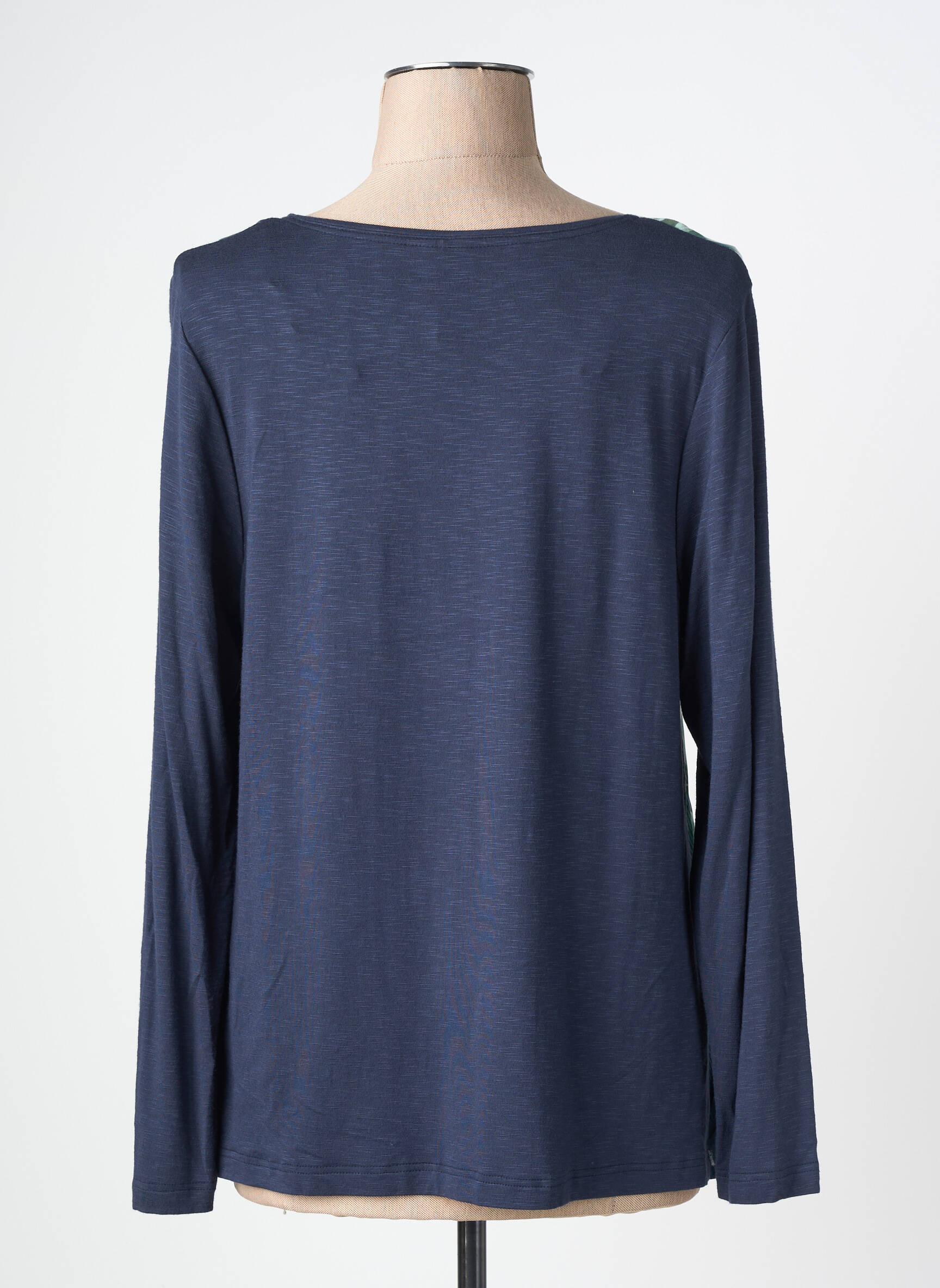 T-shirt manches longues manches longues bleu BARBARA LEBEK femme