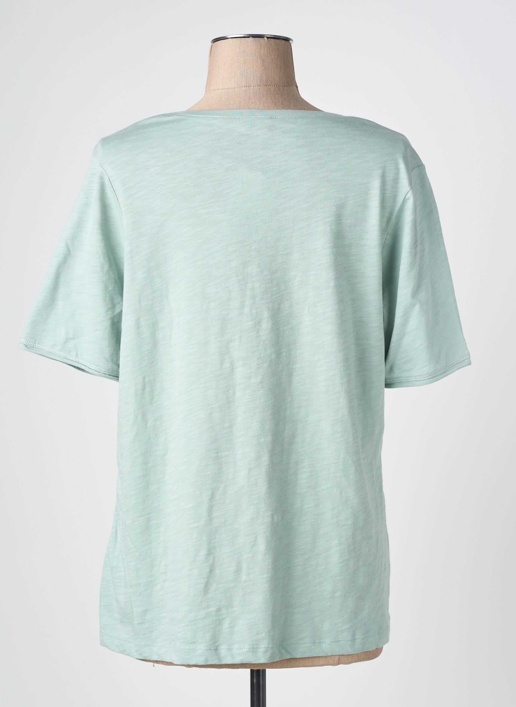 T-shirt imprimé fantaisie manches courtes vert BARBARA LEBEK femme