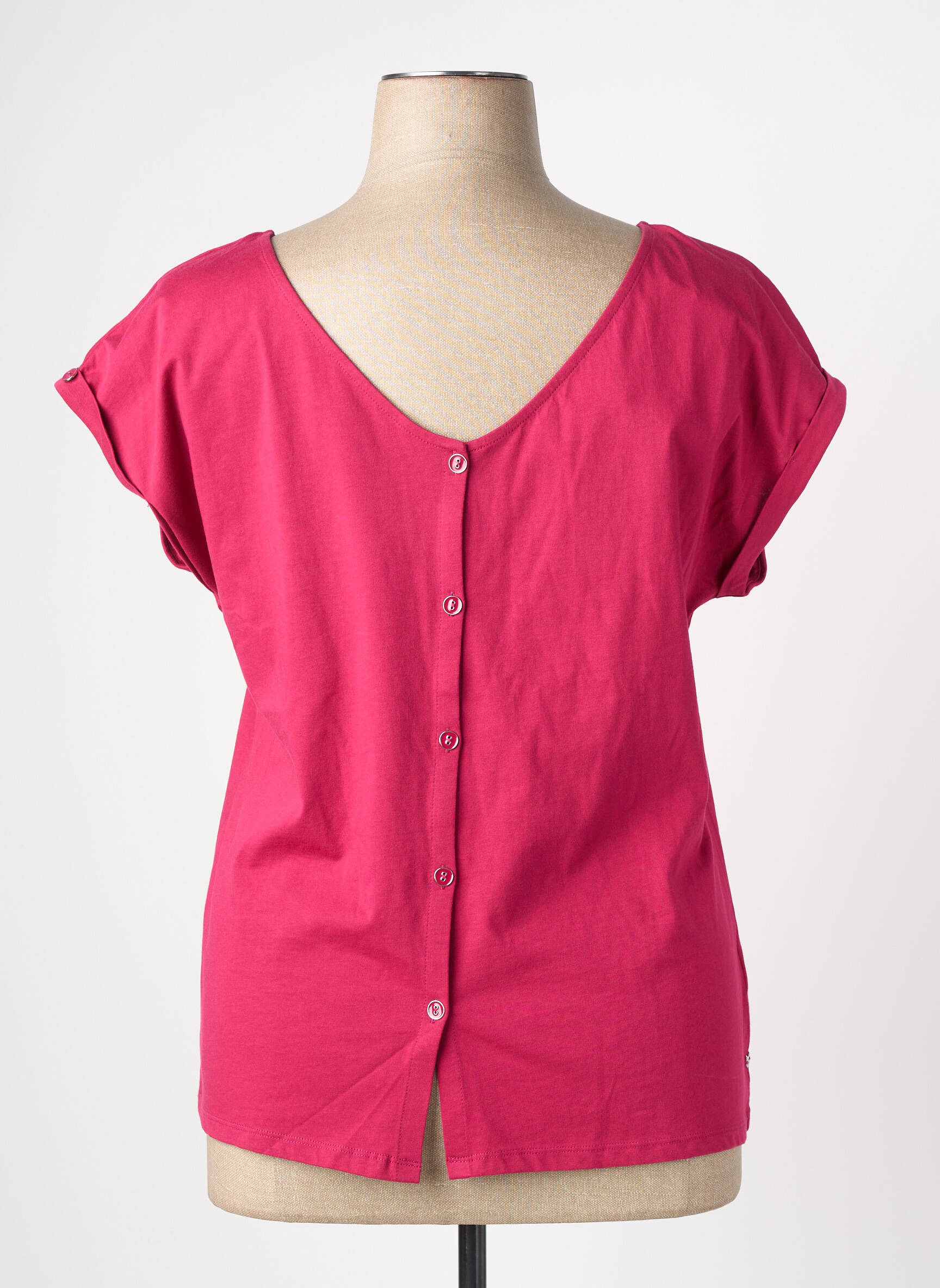 T-shirt stretch manches courtes rouge KATMAI femme
