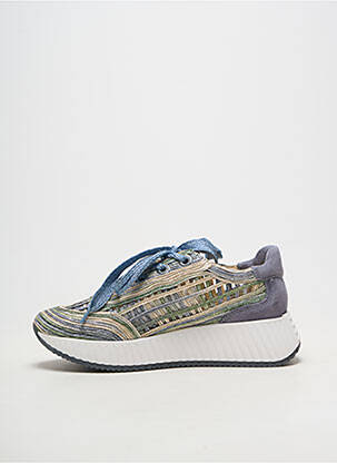 Baskets plateforme talon de 4 à 6cm bleu SOFTWAVES femme