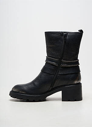 Bottines/boots matière lisse talon de 4 à 6cm noir SOFTWAVES femme