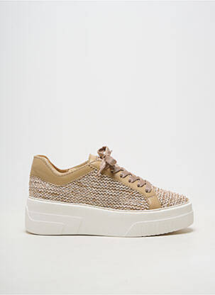 Baskets plateforme talon de 4 à 6cm beige SOFTWAVES femme