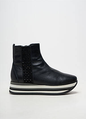 Bottines/boots matière lisse talon de 4 à 6cm noir SOFTWAVES femme