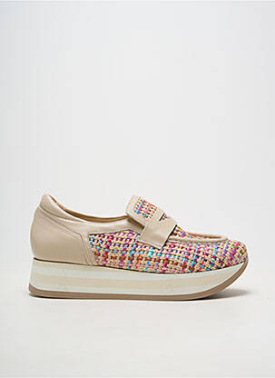 Baskets plateforme talon de 4 à 6cm beige SOFTWAVES femme