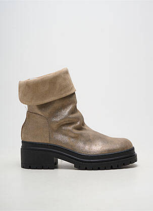 Bottines/boots bout rond talon de 4 à 6cm or CASTA femme