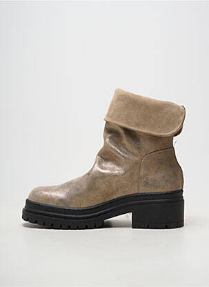 Bottines/boots bout rond talon de 4 à 6cm or CASTA femme