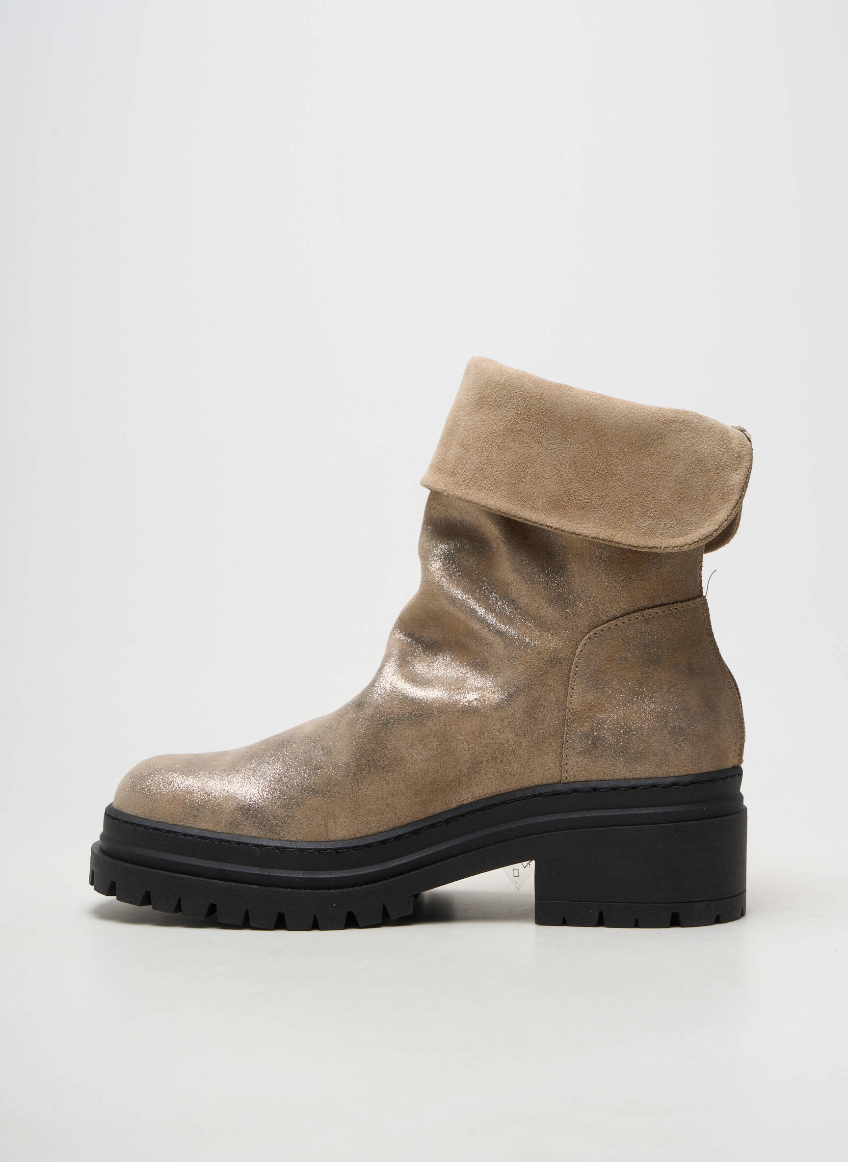Bottines/boots bout rond talon de 4 à 6cm or CASTA femme