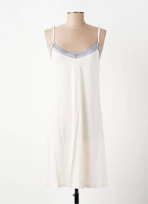 Nuisette/combinette manches bretelles ajustables blanc SASSA femme