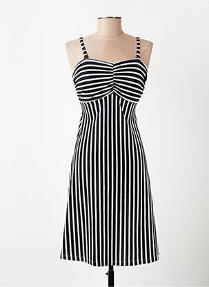 Robe de plage coupe cintrée bleu LINGADORE femme