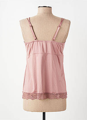 Top/caraco tissage satiné rose LINGADORE femme