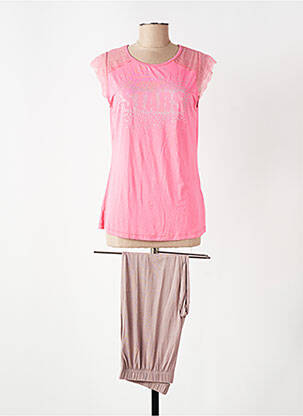 Pyjama manches courtes rose POMM'POIRE femme