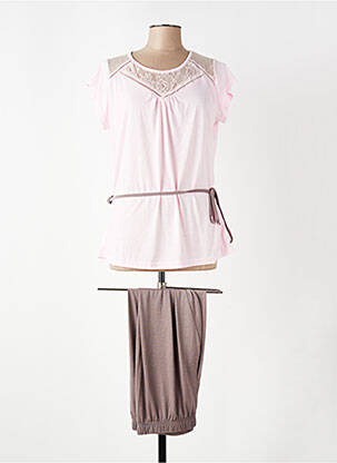 Pyjama manches courtes rose POMM'POIRE femme