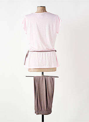 Pyjama manches courtes rose POMM'POIRE femme