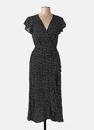 Robe longue manches courtes manches courtes noir YSABEL MORA femme