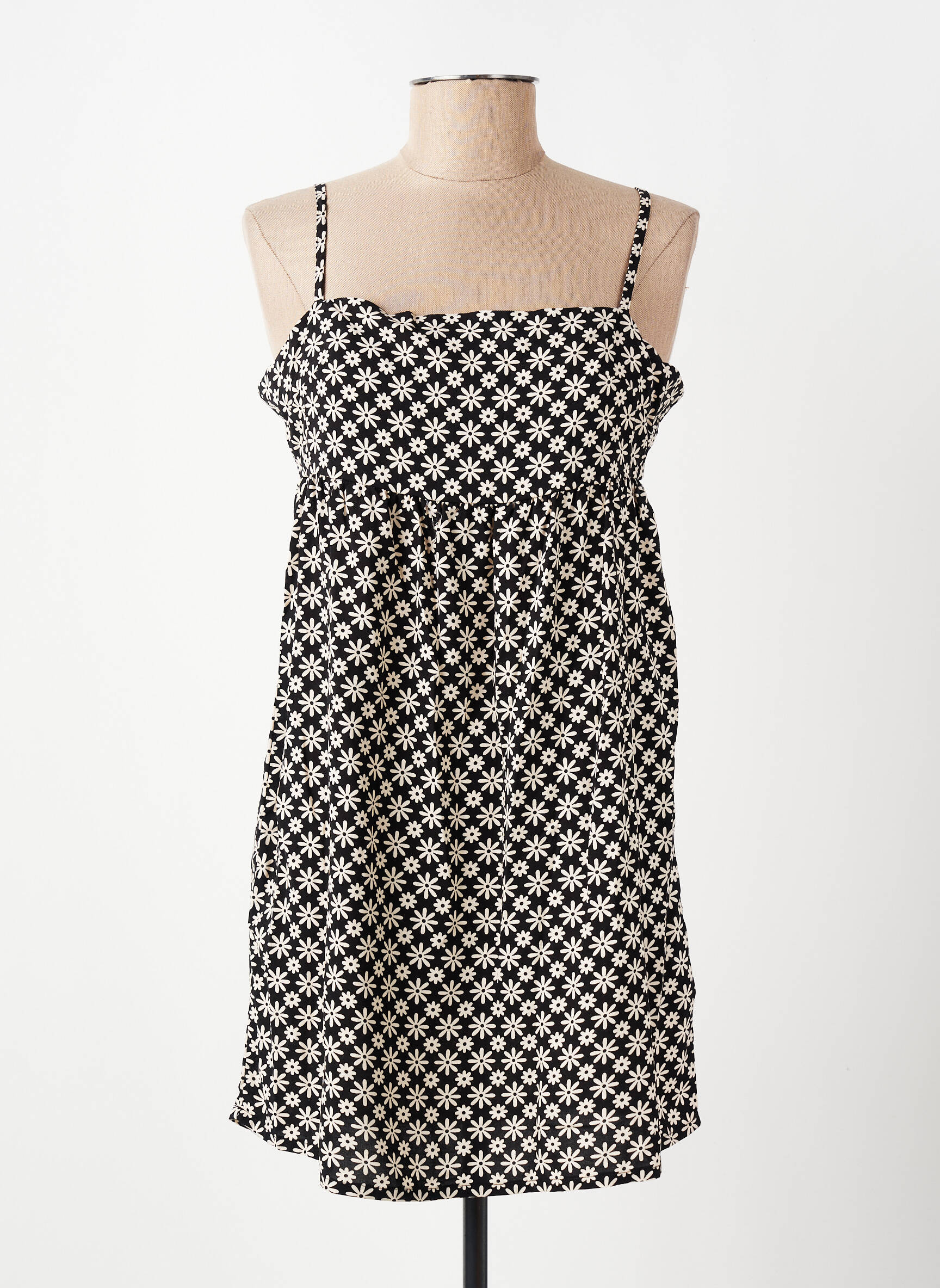 Robe de plage fines bretelles noir YSABEL MORA femme