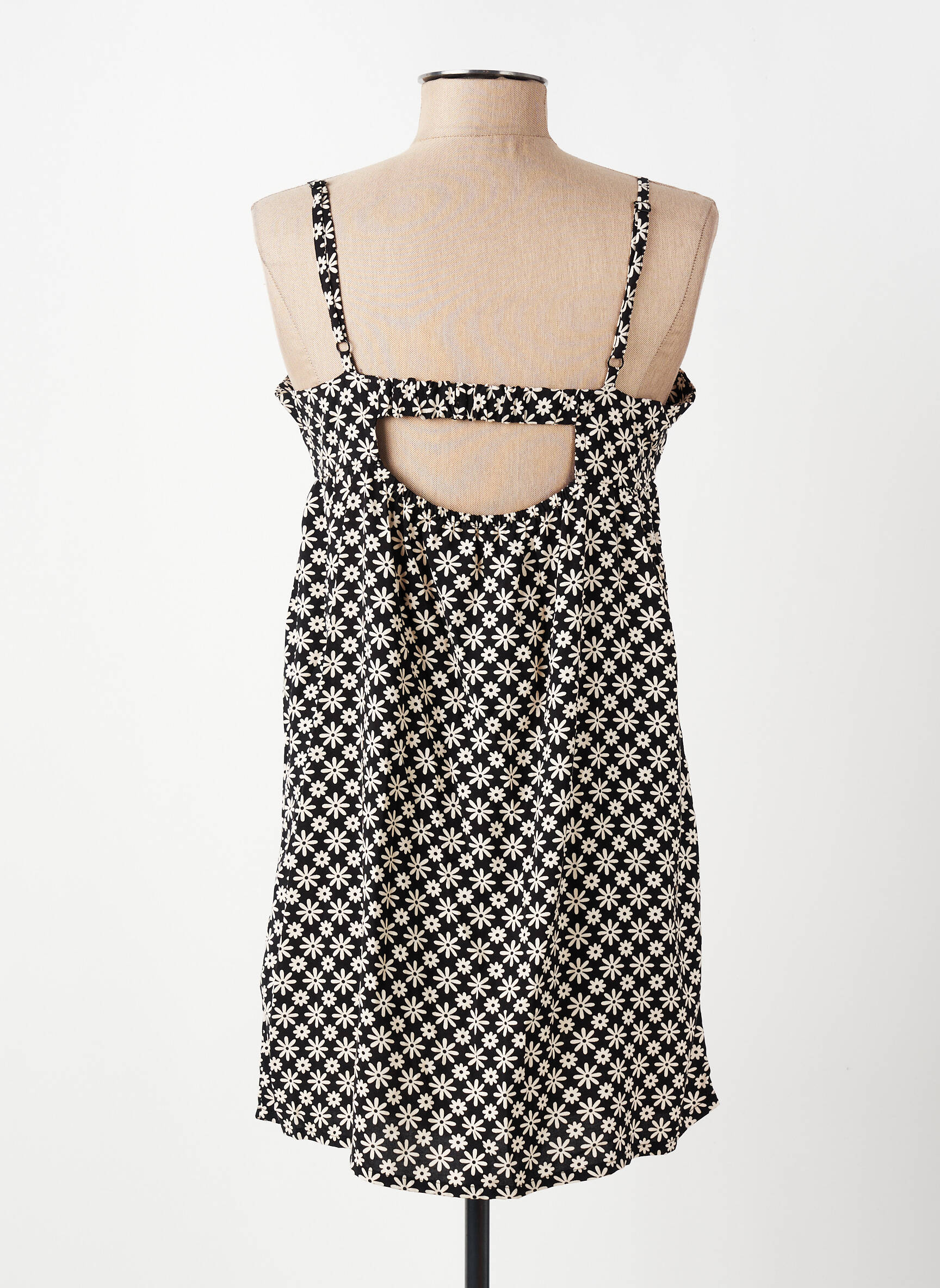 Robe de plage fines bretelles noir YSABEL MORA femme