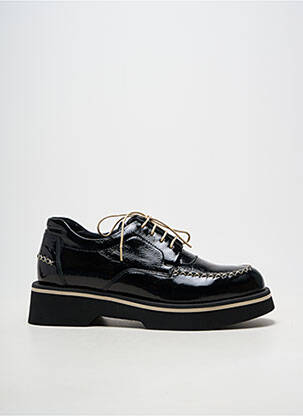 Derbies matière lisse talon de 4 à 6cm noir CASTA femme