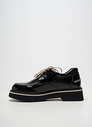 Derbies matière lisse talon de 4 à 6cm noir CASTA femme