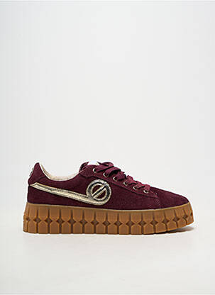 Baskets nubuck talon de 4 à 6cm violet NO NAME femme