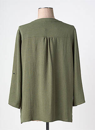 Tunique manches longues fermeture boutonnée sur le devant vert MCM femme