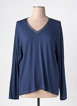 T-shirt manches longues manches longues bleu KANOPE femme