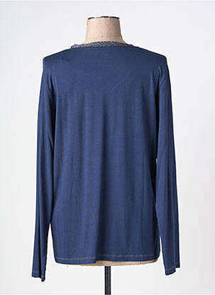 T-shirt manches longues manches longues bleu KANOPE femme