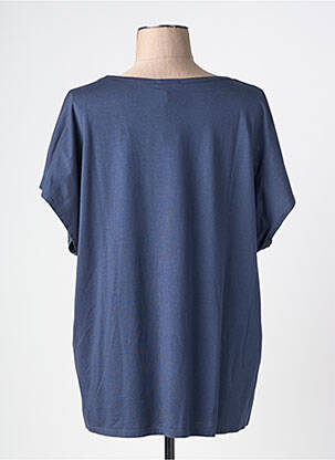 T-shirt coupe droite manches courtes bleu JULIE GUERLANDE femme