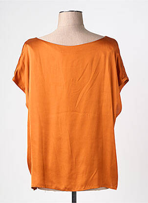 Top coupe fluide manches courtes orange SURKANA femme