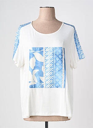 T-shirt imprimé fantaisie manches courtes bleu MCM femme