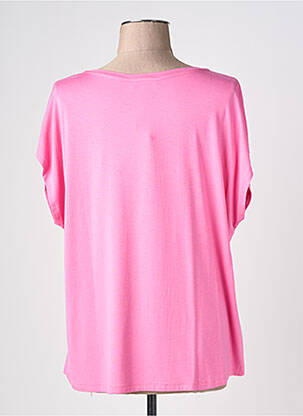 T-shirt coupe droite manches courtes rose SURKANA femme