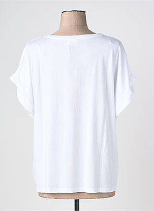 T-shirt coupe droite manches courtes blanc JULIE GUERLANDE femme