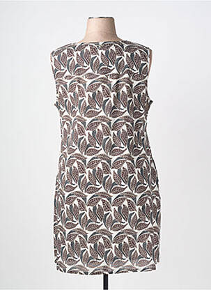 Robe mi-longue sans manche sans manche marron AGATHE & LOUISE femme