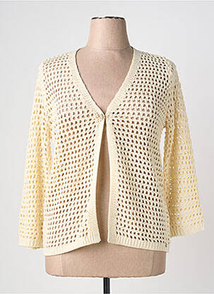 Gilet manches longues manches 3/4 jaune MCM femme