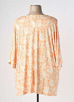 T-shirt manches 3/4 manches 3/4 orange CISO femme