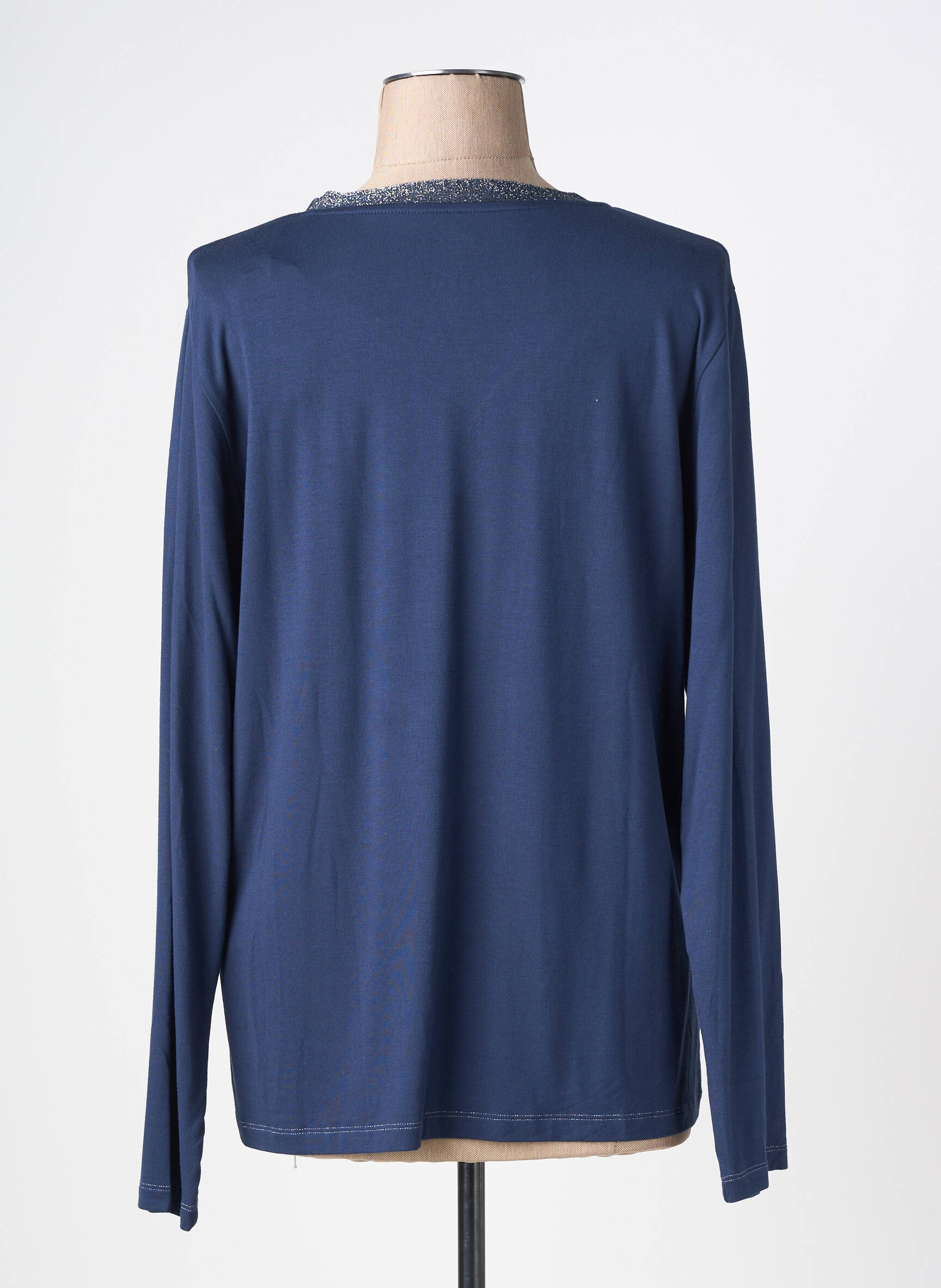 T-shirt manches longues manches longues bleu KANOPE femme