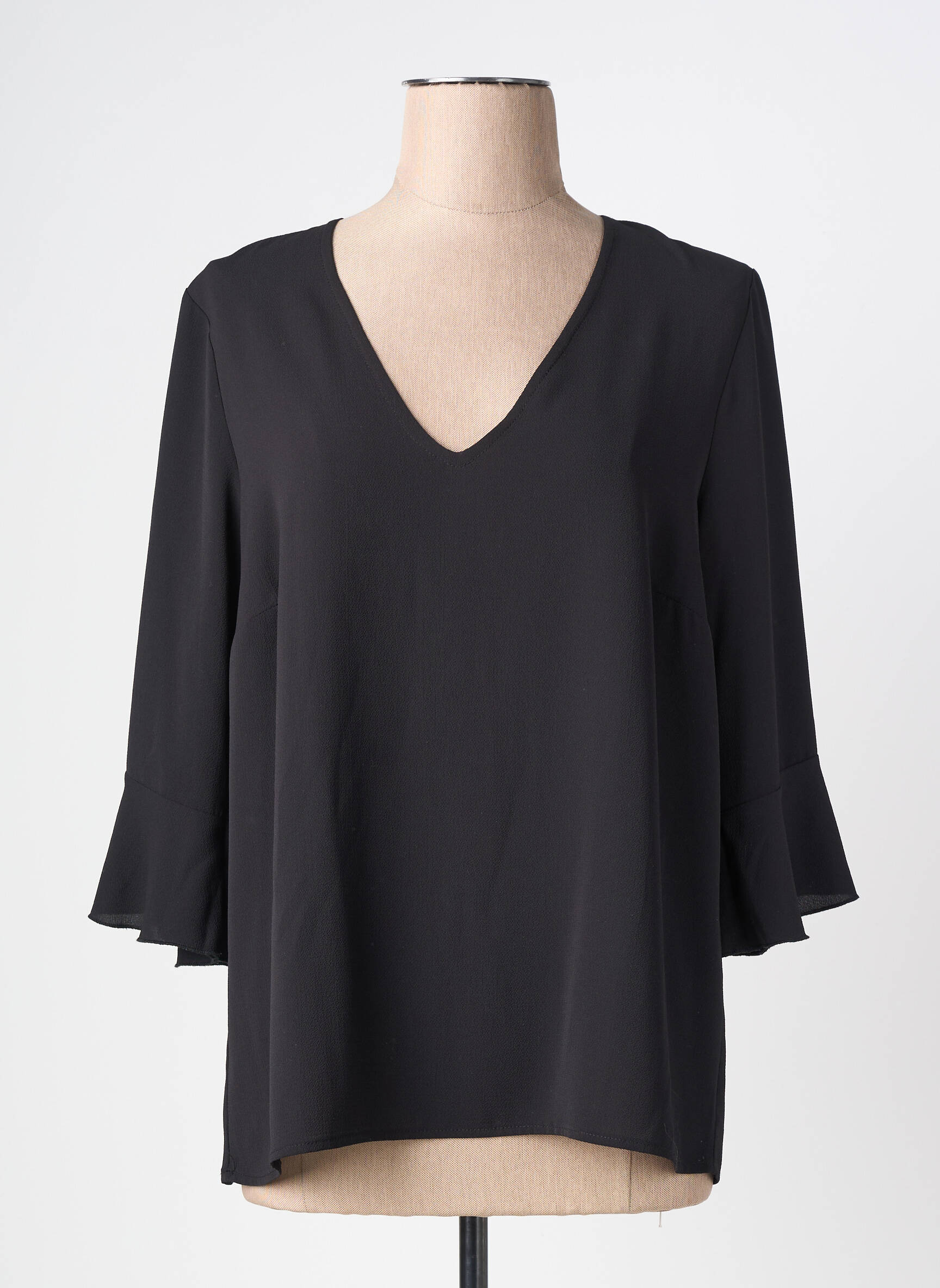 Blouse manches 3/4 manches 3/4 noir TELMAIL femme