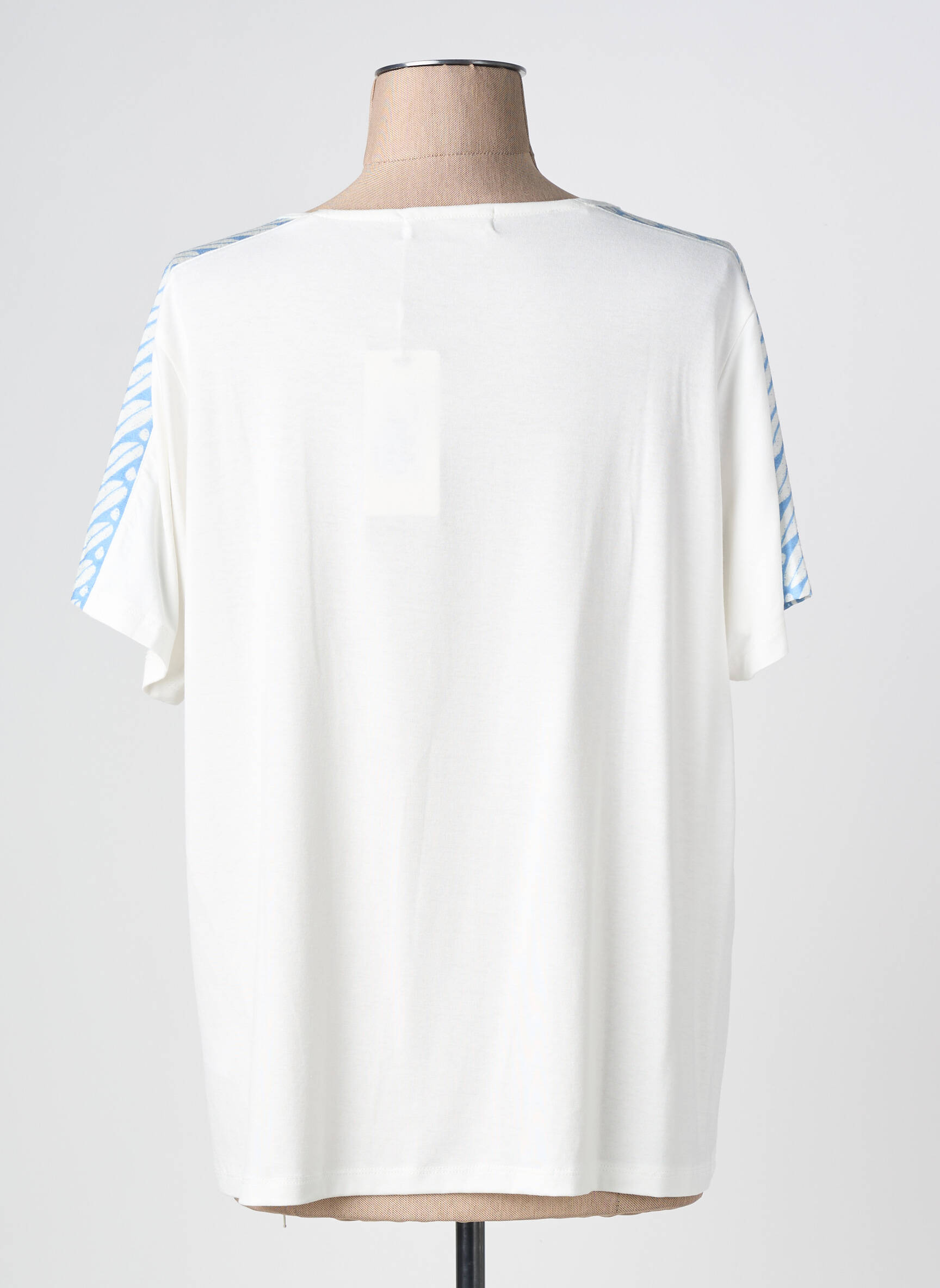 T-shirt imprimé fantaisie manches courtes bleu MCM femme
