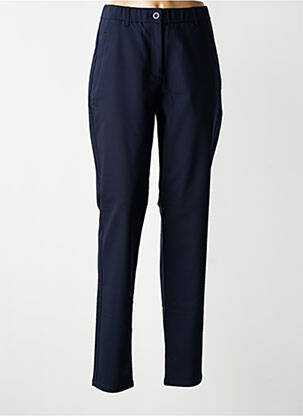 Pantalon slim taille élastique taille normale bleu SIGNATURE femme