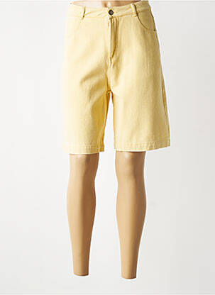 Bermuda coupe droite taille normale jaune IT HIPPIE femme