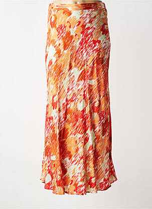 Jupe longue imprimé fantaisie orange SURKANA femme