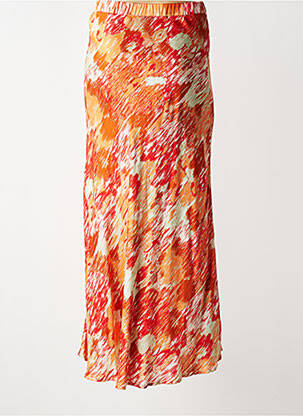 Jupe longue imprimé fantaisie orange SURKANA femme