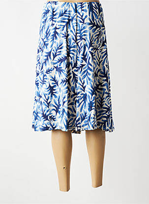 Jupe mi-longue stretch bleu BRANDTEX femme