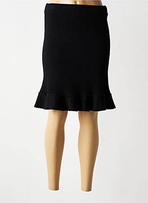 Jupe mi-longue stretch noir JUBYLEE femme