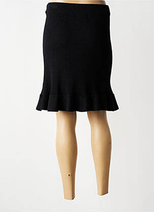 Jupe mi-longue stretch noir JUBYLEE femme