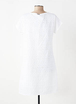 Robe courte manches courtes manches courtes blanc AGATHE & LOUISE femme